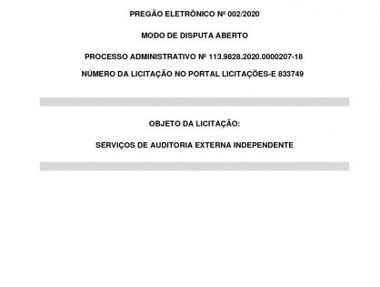 AUDITORIA EXTERNA - 2020