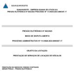 PRESTAÇÃO DE SERVIÇOS DE LOCAÇÃO DE VEÍCULOS