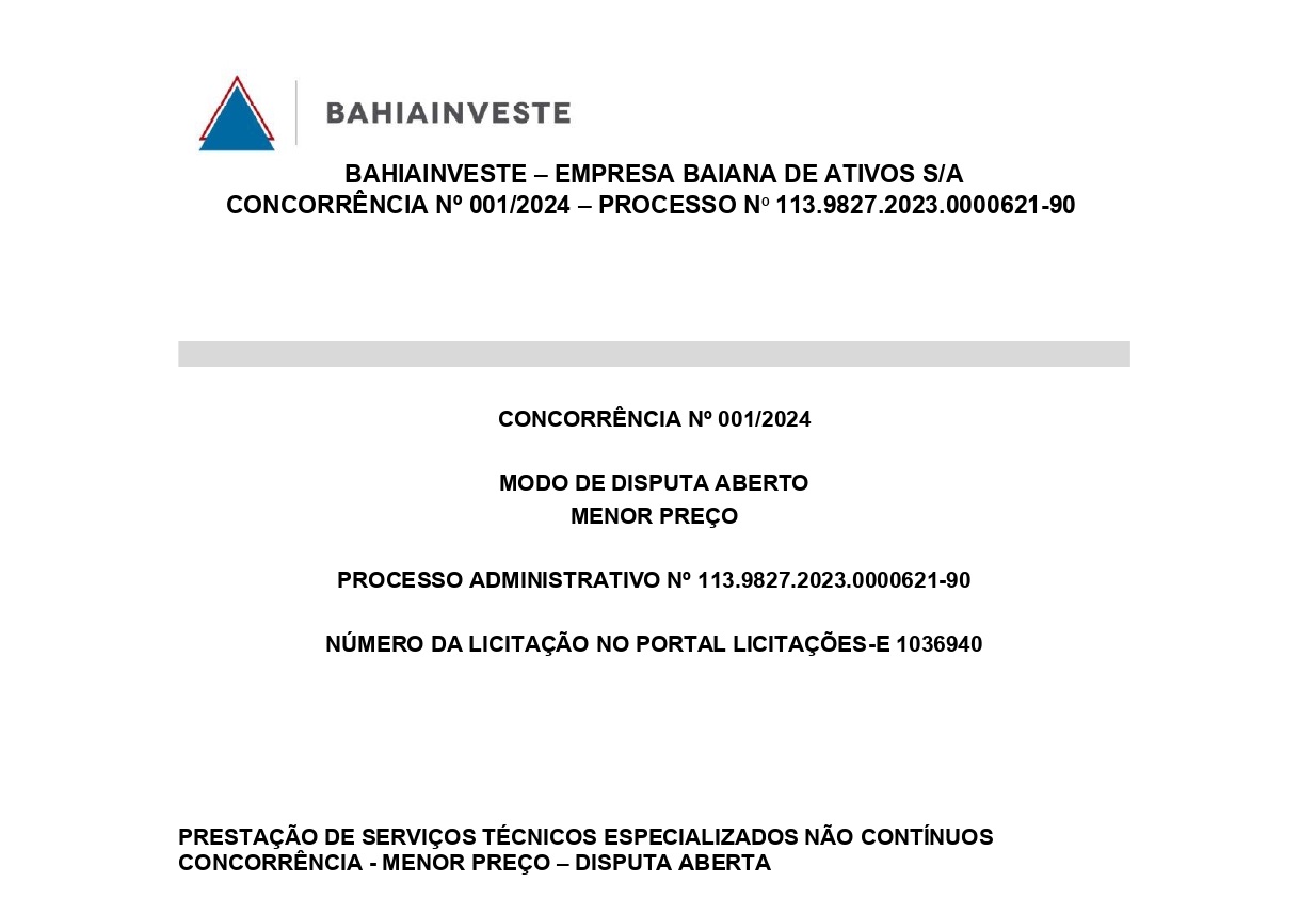 SERVIÇOS TÉCNICOS ESPECIALIZADOS NÃO CONTÍNUOS